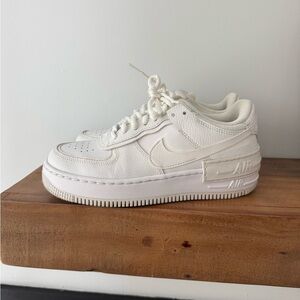 White Nike Air Force Ones Low Tops - Women’s Size 7.5